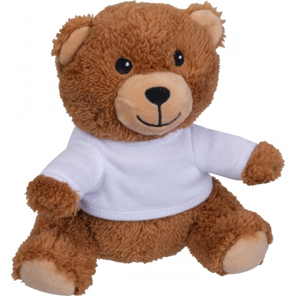Logo trade promotional giveaway photo of: Plush teddy bear HELSINKI