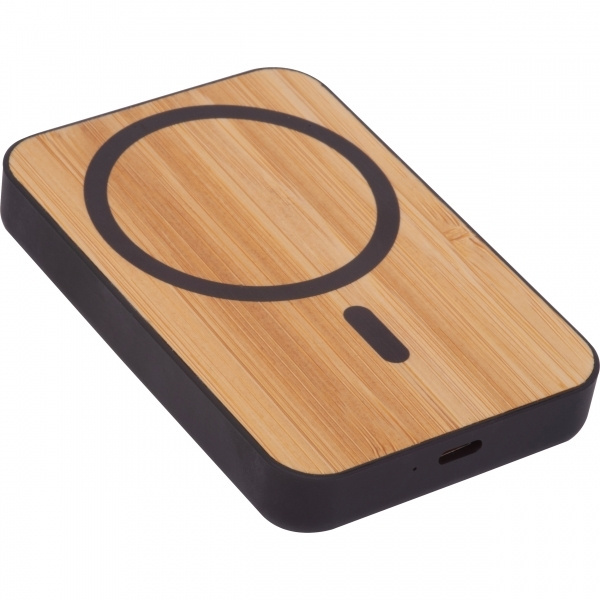 Logo trade business gift photo of: Wireless power bank 5 000 mAh CAIRO