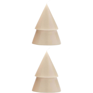 Logotrade promotional product picture of: Originalhome Xmas tree candle set of 2 - M