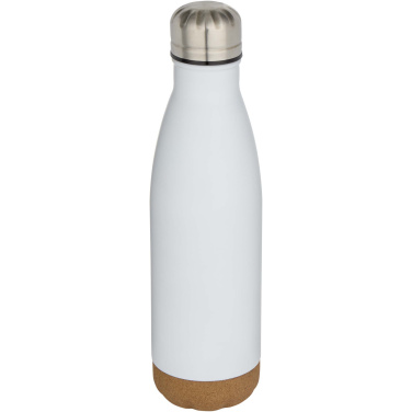 Logotrade business gift image of: Cove 500 ml double wall vacuum insulated stainless steel water bottle with cork details