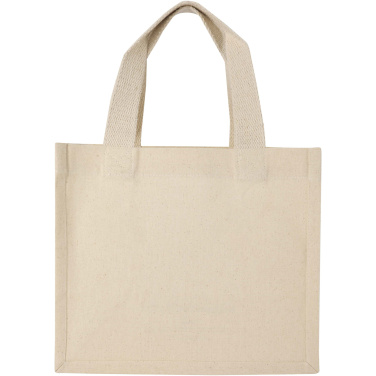 Logo trade business gifts image of: Odessa 220 g/m² GRS recycled cotton mini gusset tote bag 9L