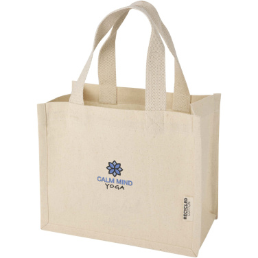 Logotrade promotional item picture of: Odessa 220 g/m² GRS recycled cotton mini gusset tote bag 9L