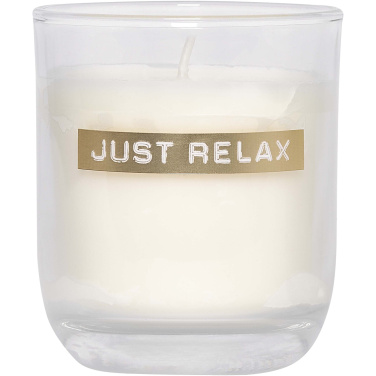 Logo trade promotional product photo of: Wellmark Discovery 250 ml hand soap dispenser and 150 g scented candle set