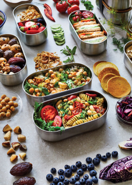 Logotrade corporate gift image of: Black+Blum Stainless Steel Double Bento Box