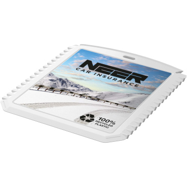 Logo trade promotional giveaways image of: Thrym rectangular recycled plastic ice scraper