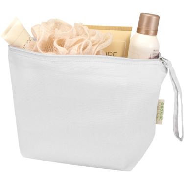 Logo trade promotional merchandise photo of: Odisha 180 g/m² OCS organic large accessory pouch 3L