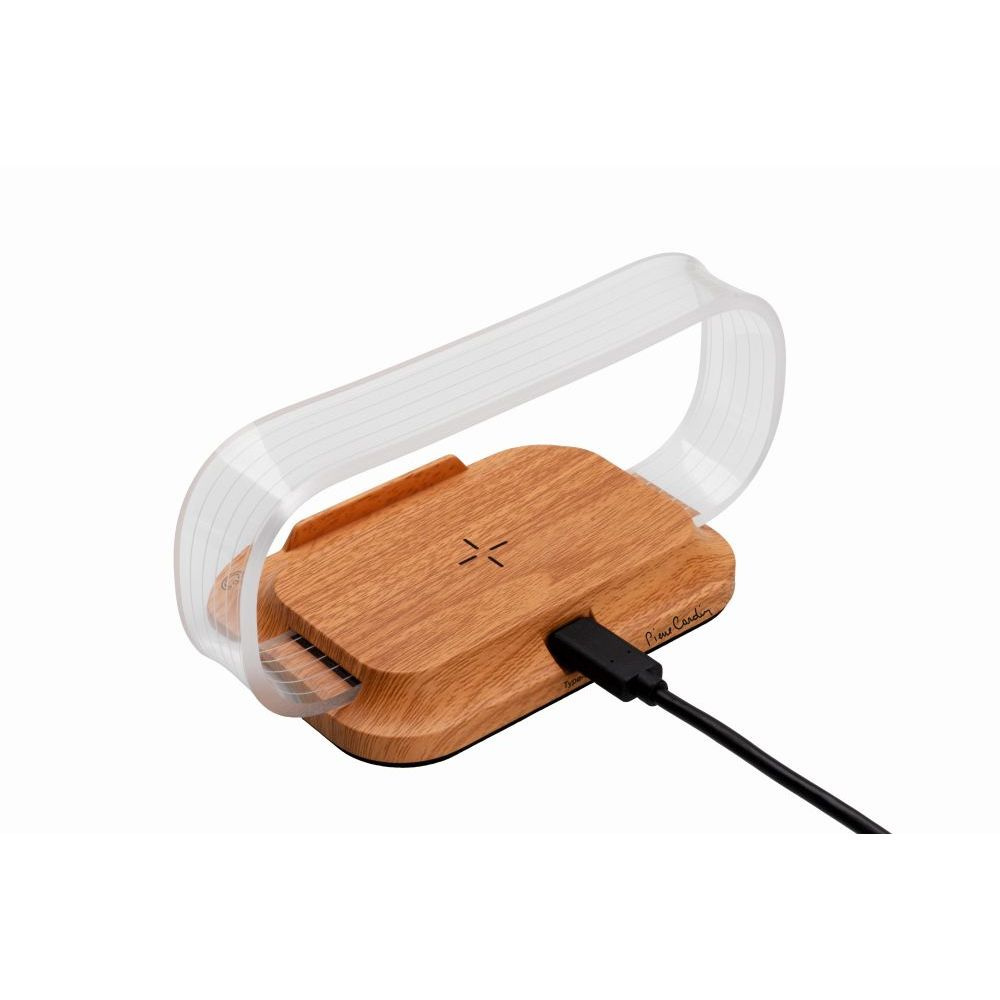 Logo trade corporate gifts image of: Phone stand with wireless charger JEROME Pierre Cardin