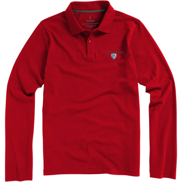 Logo trade promotional products image of: Oakville long sleeve men's polo