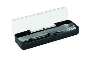 Logo trade promotional merchandise image of: Stainless steel cutlery set