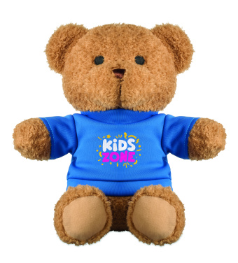 Logotrade business gift image of: Teddy bear with t-shirt 23 cm