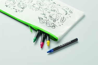 Logo trade corporate gift photo of: Pencil case with 4 crayons