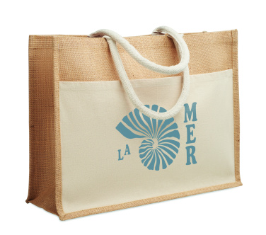 Logo trade promotional merchandise picture of: Jute shopping bag