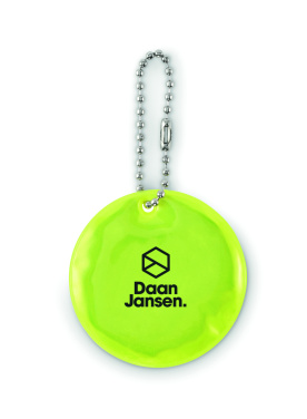 Logotrade advertising product picture of: Round reflective keyring