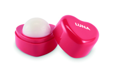 Logotrade promotional merchandise photo of: Heart shape vegan lip balm