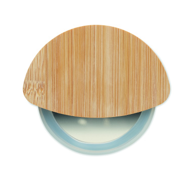 Logo trade promotional gifts image of: Round bamboo pizza cutter