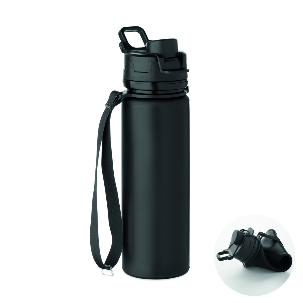Logo trade promotional gifts picture of: Foldable silicone sports bottle