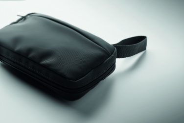 Logo trade promotional giveaway photo of: Toiletry bag 600D RPET