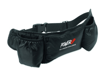 Logo trade promotional gifts image of: Sports waist bag 420D RPET