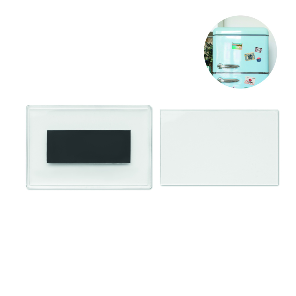 Logo trade promotional merchandise picture of: Acrylic photo magnet rectangula