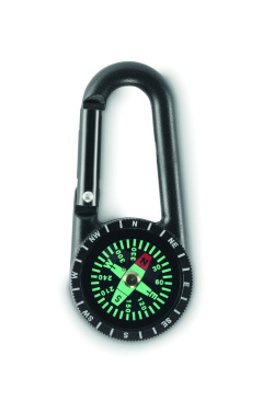 Logo trade promotional gift photo of: Outdoor compass with carabiner