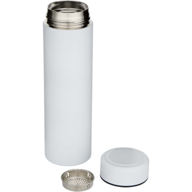 Logo trade advertising products image of: Taylor 450 ml double wall stainless steel flask with tea strainer