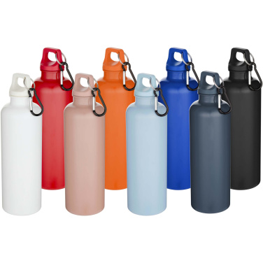 Logotrade advertising product image of: Oregon 750 ml solid colour RCS recycled plastic water bottle with carabiner