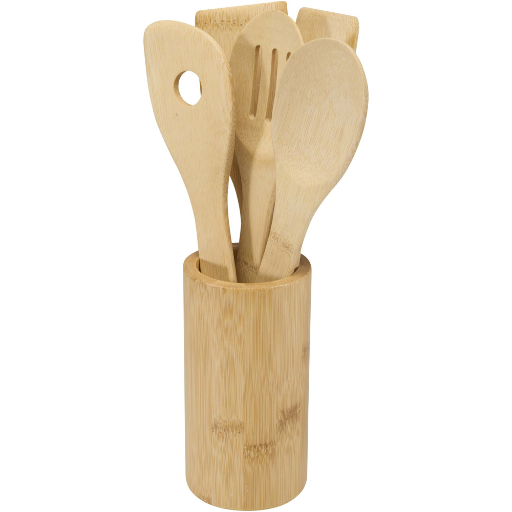 Logo trade promotional merchandise photo of: Tala bamboo kitchen tool set