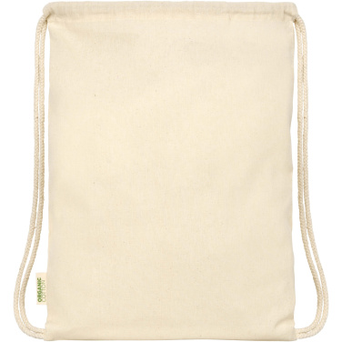 Logotrade promotional merchandise picture of: Odisha 100 g/m² OCS organic drawstring bag 5L