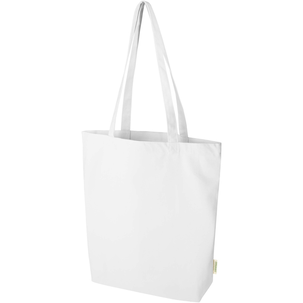 Logotrade promotional merchandise image of: Odisha 180 g/m² OCS organic wide bottom tote bag 11L