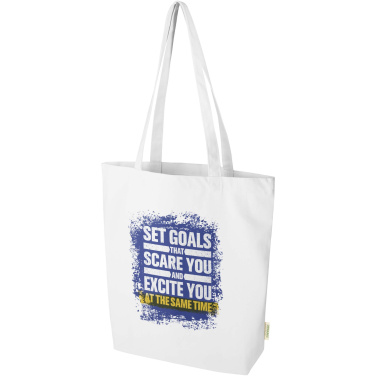 Logo trade promotional gifts image of: Odisha 270 g/m² OCS organic tote bag 10L