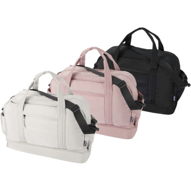 Logo trade promotional products picture of: Puffer GRS recycled duffel bag with insulated bottom 30L