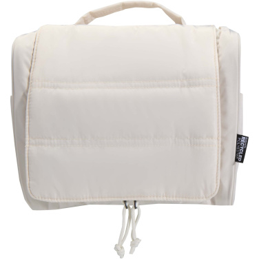 Logotrade promotional giveaway image of: Puffer GRS recycled hangable toiletry bag 8L