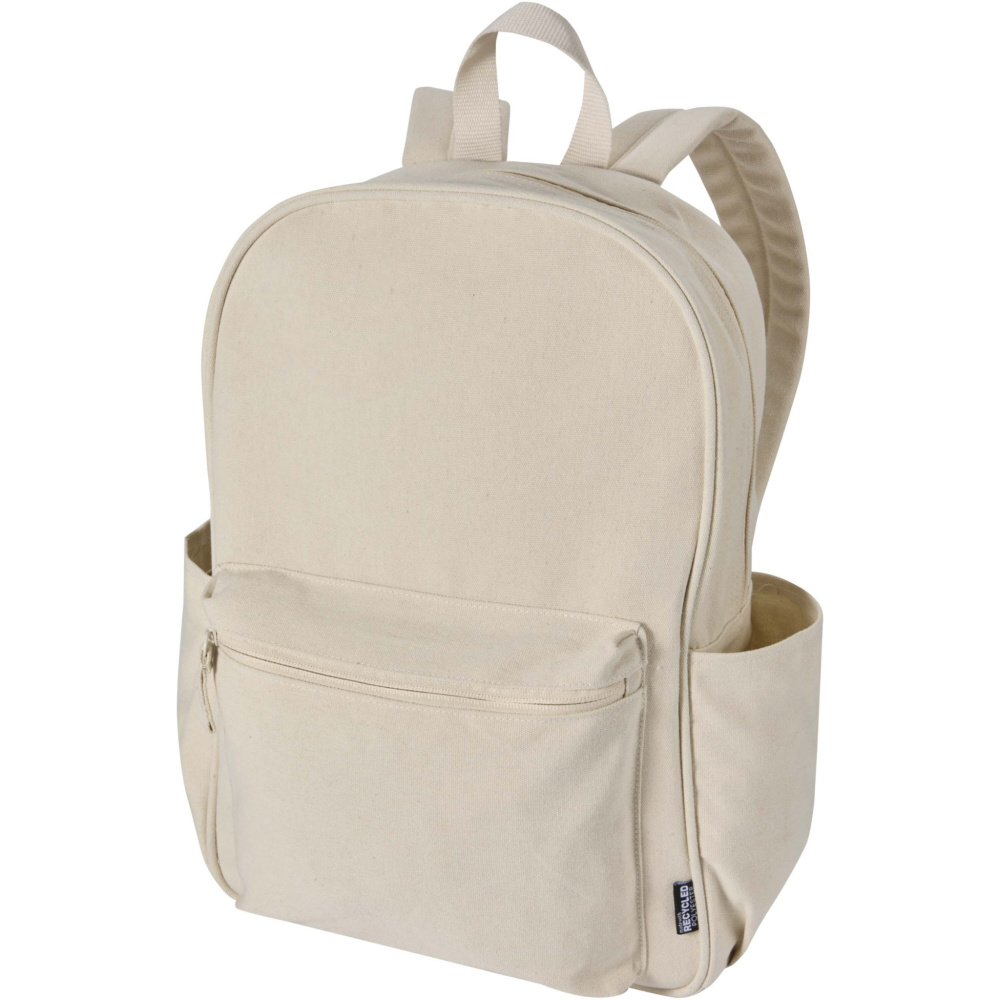 Logotrade advertising products photo of: Recanvas 15.6” GRS recycled city backpack 16L