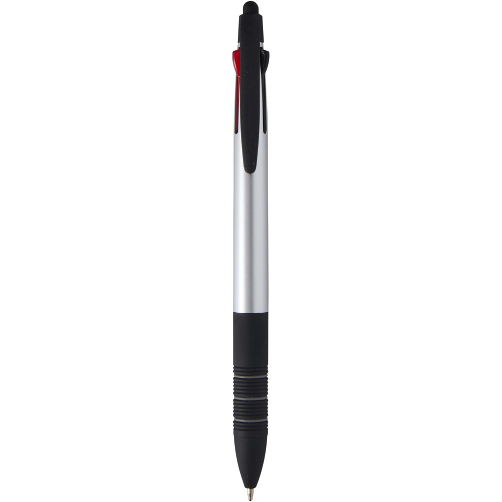 Logotrade business gift image of: Trine 3-ink RCS recycled ballpoint pen with stylus