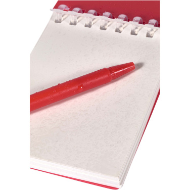 Logo trade promotional product photo of: Lig Mini recycled outdoor soft cover notebook and ballpoint pen set (black ink)