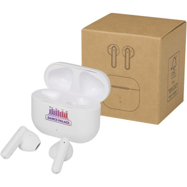 Logo trade promotional gift photo of: Altais recycled plastic True Wireless Bluetooth® headset