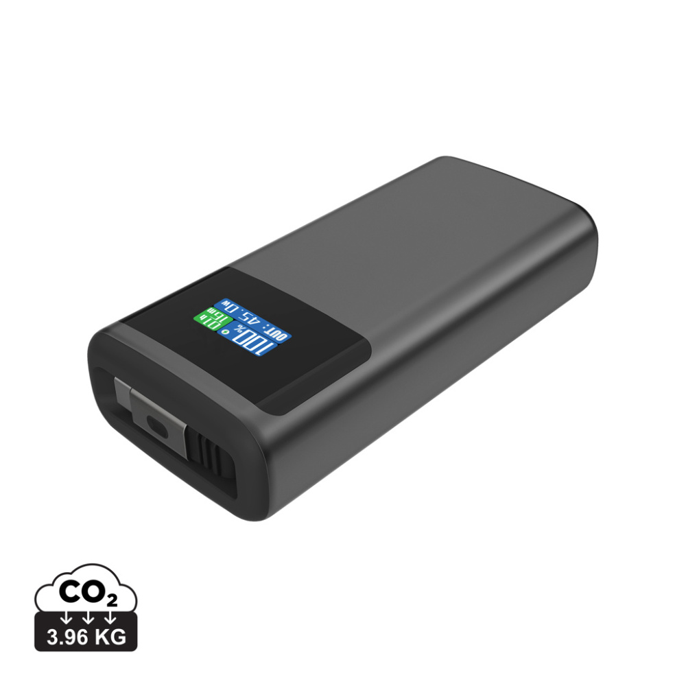 Logo trade promotional products picture of: Quantum RCS ultra-fast PD45W 10.000mAh powerbank with screen