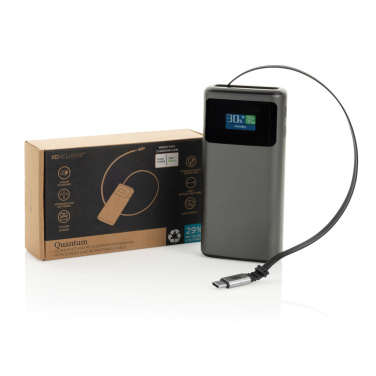 Logotrade promotional gift image of: Quantum RCS ultra-fast PD45W 10.000mAh powerbank with screen