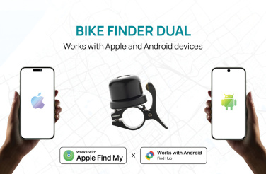 Logo trade advertising product photo of: Bike finder Dual RCS bike bell with worldwide locating