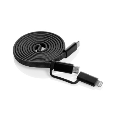 Logotrade promotional product image of: Arc RCS recycled Ultra-thin 60W 2 in 1 magnetic cable