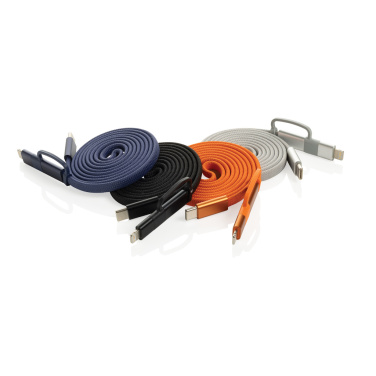 Logo trade advertising products image of: Arc RCS recycled Ultra-thin 60W 2 in 1 magnetic cable