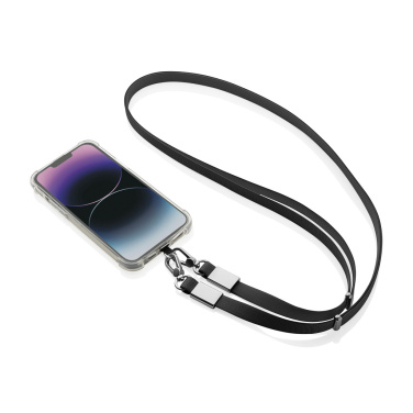 Logotrade promotional product image of: Nivo RCS recycled PET Crossbody lanyard