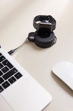 Logo trade promotional products picture of: VINGA Baltimore RCS 2-in-1 Wireless 15W Travel Charger