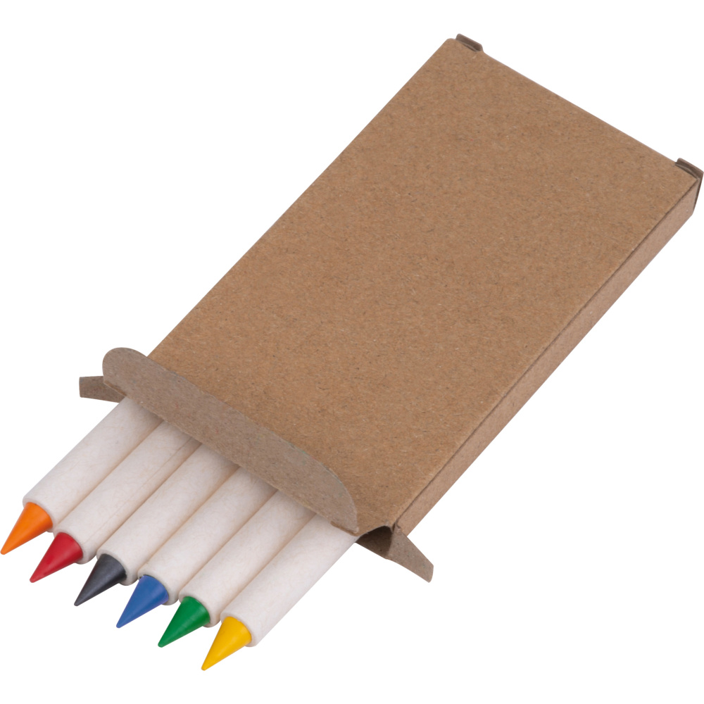 Logo trade promotional item photo of: Infinity Set of Wax Crayons KINGSTON