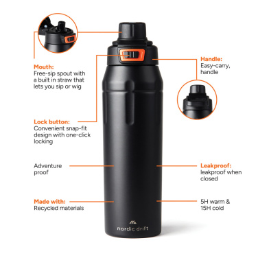 Logo trade promotional giveaways image of: Nordic Drift Trail RCS Insulated Lockable Sports Bottle
