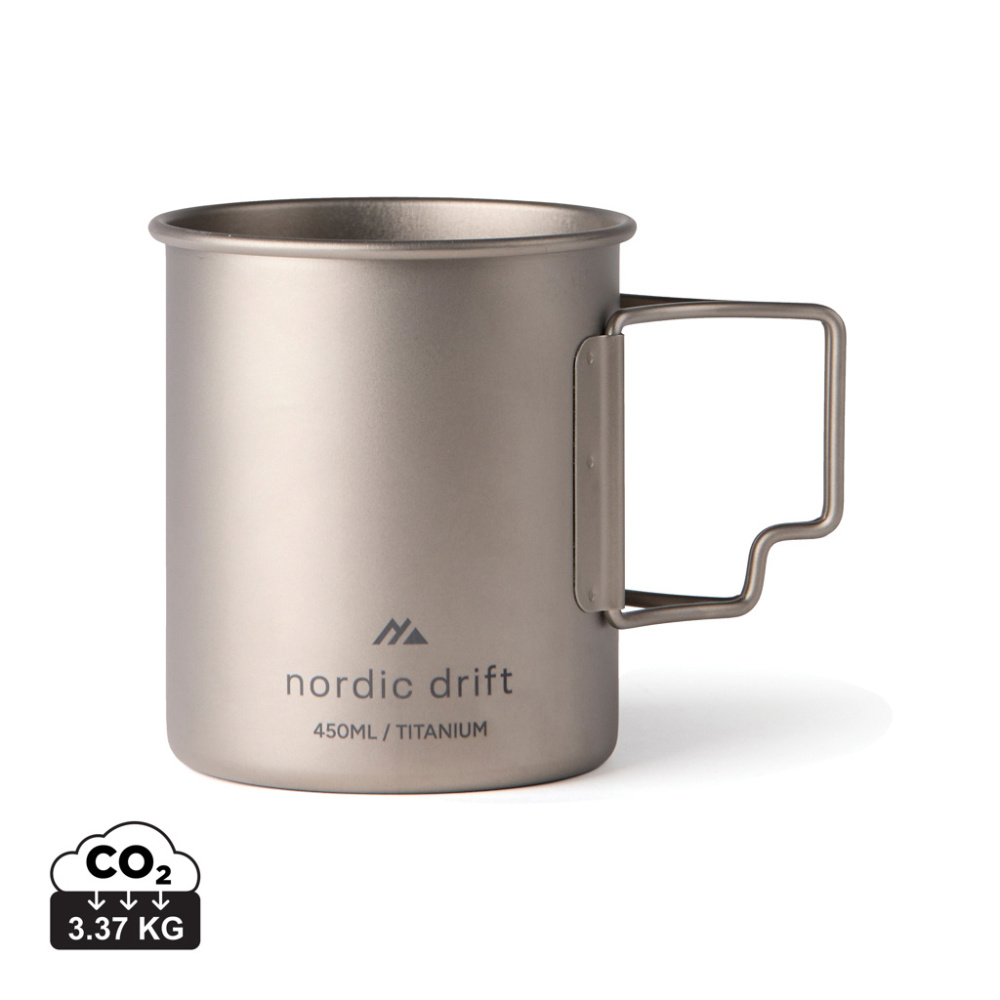 Logotrade promotional items photo of: Nordic Drift Trail Ultra Light Titanium 450ml Cup