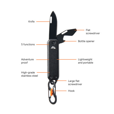 Logo trade business gift photo of: Nordic Drift Adventure keychain tool
