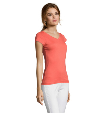 Logo trade business gifts image of: MOON WOMEN T-SHIRT 150g