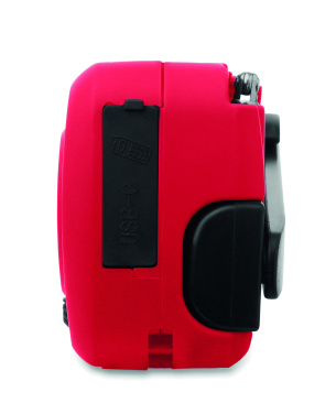 Logo trade promotional merchandise picture of: Portable radio SOS with LED torch