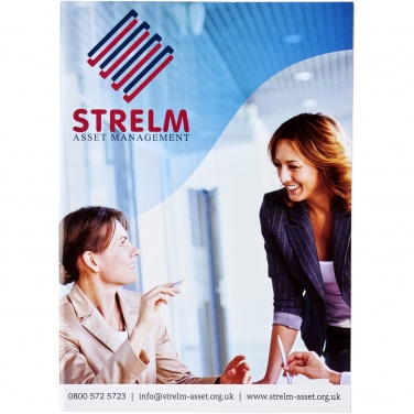 Logo trade ärikingituse pilt: Desk-Mate® A5 märkmiku ümbris kaanel